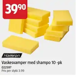Jula Vaskesvamper med shampo 10 -pk tilbud