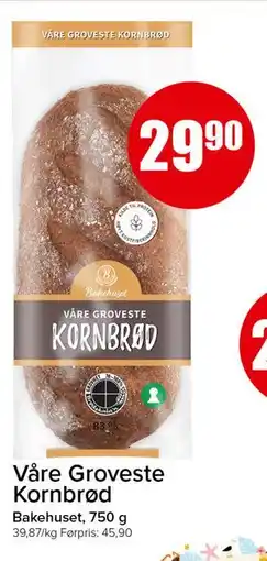 Spar Våre Groveste Kornbrød tilbud