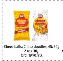 Nille Cheez balls/Cheez doodles tilbud