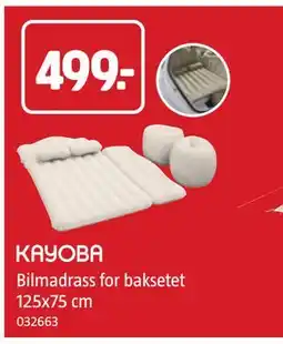 Jula Bilmadrass for baksetet 125x75 cm tilbud