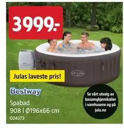 Jula Spabad 908 l Ø196x66 cm tilbud