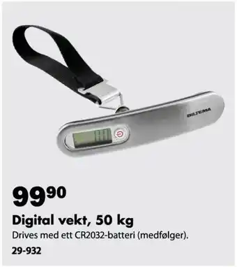 Biltema Digital vekt tilbud