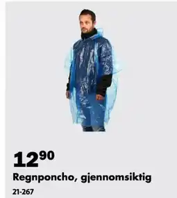 Biltema Regnponcho, gjennomsiktig tilbud
