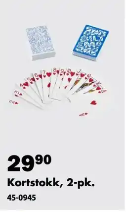 Biltema Kortstokk, 2-pk. tilbud