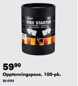 Biltema Opptenningspose, 100-pk. tilbud