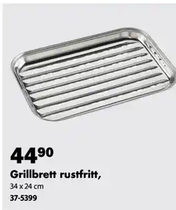 Biltema Grillbrett rustfritt tilbud