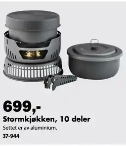 Biltema Stormkjøkken, 10 deler tilbud