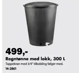Biltema Regntønne med lokk tilbud