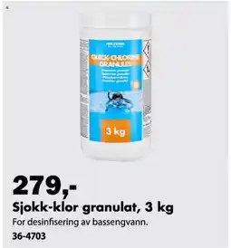 Biltema Sjokk-klor granulat tilbud