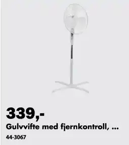 Biltema Gulvvifte med fjernkontroll tilbud