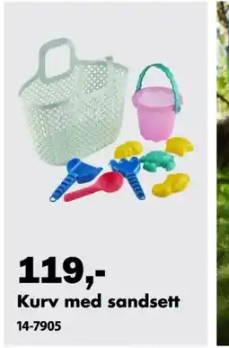 Biltema Kurv med sandsett tilbud