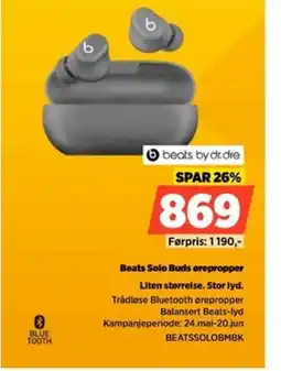 POWER Beats by dr.dre beats solo buds ørepropper liten størrelse. stor lyd. tilbud