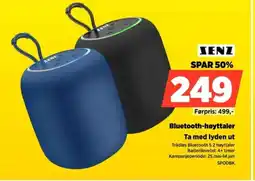 POWER SENZ Bluetooth-høyttaler Ta med lyden ut tilbud