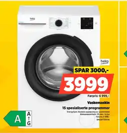 POWER Beko vaskemaskin 15 spesialiserte programmer tilbud