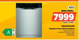 POWER AEG Oppvaskmaskin Inkluderer Extra Silent-program tilbud