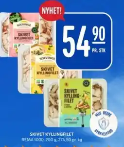 Rema 1000 REMA 1000 Skivet kylling filet tilbud