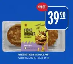 Rema 1000 Gode Hav Fiskeburger nduja & ost tilbud