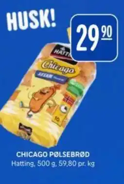 Rema 1000 Hatting Chicago pølsebrød tilbud