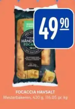 Rema 1000 Mesterbakeren Focaccia havsalt tilbud