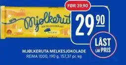Rema 1000 REMA 1000 Mjølkeruta melkesjokolade tilbud