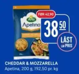 Rema 1000 Apetina Cheddar & mozzarella tilbud