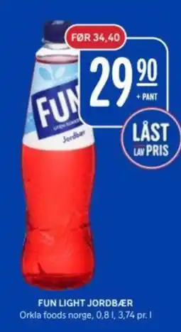 Rema 1000 Fun Light jordbær tilbud