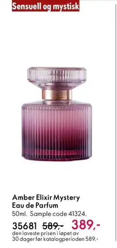 Oriflame Amber Elixir Mystery Eau de Parfum tilbud