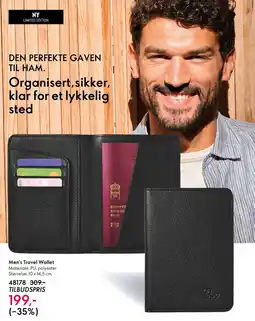 Oriflame Men's Travel Wallet tilbud