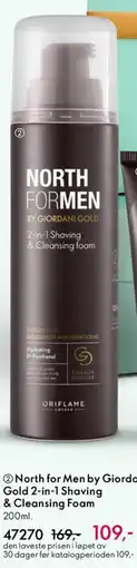 Oriflame North for Men by Giordani Gold 2-in-1 Shaving & Cleansing Foam tilbud