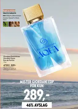 Oriflame Giordani Gold Mister Giordani Aqua Eau de Parfum tilbud
