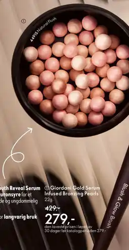 Oriflame Giordani Gold Serum Infused Bronzing Pearls tilbud