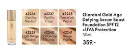 Oriflame Giordani Gold Age Defying Serum Boost Foundation SPF 12 +UVA Protection tilbud