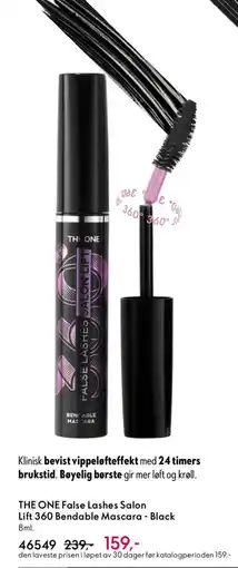 Oriflame THE ONE False Lashes Salon Lift 360 Bendable Mascara - Black tilbud