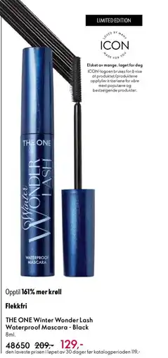 Oriflame THE ONE Winter Wonder Lash Waterproof Mascara - Black tilbud