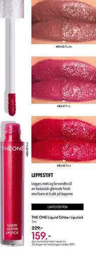 Oriflame THE ONE Liquid Glitter Lipstick tilbud