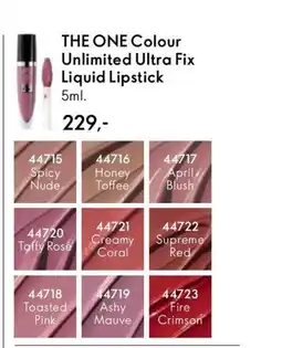 Oriflame THE ONE Colour Unlimited Ultra Fix Liquid Lipstick tilbud