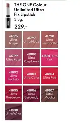 Oriflame THE ONE Colour Unlimited Ultra Fix Lipstick tilbud