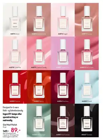 Oriflame Gel Nail Polish tilbud
