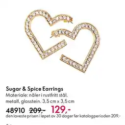 Oriflame Sugar & Spice Earrings tilbud