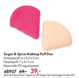 Oriflame Sugar & Spice Makeup Puff Duo tilbud