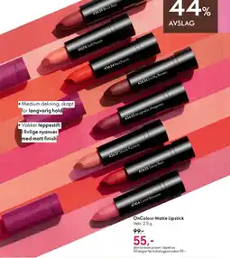 Oriflame ONCOLOUR Matte Lipstick tilbud