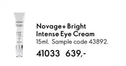 Oriflame NOVAGE+ Bright Intense Eye Cream tilbud