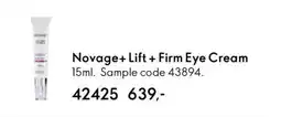 Oriflame NOVAGE+ Lift + Firm Eye Cream tilbud