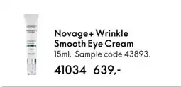 Oriflame NOVAGE+ Wrinkle Smooth Eye Cream tilbud