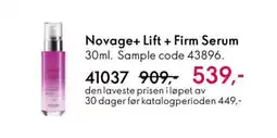 Oriflame NOVAGE+ Lift + Firm Serum tilbud