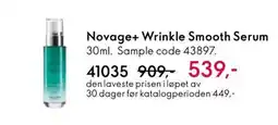 Oriflame NOVAGE+ Wrinkle Smooth Serum tilbud