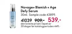 Oriflame NOVAGE+ Blemish + Age Defy Serum tilbud