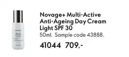 Oriflame NOVAGE+ Multi-Active Anti-Ageing Day Cream Light SPF 30 tilbud
