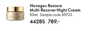 Oriflame NOVAGE+ Restore Multi-Recover Night Cream tilbud