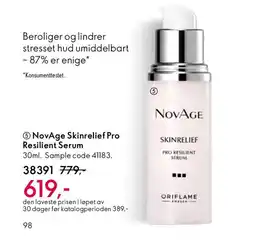 Oriflame NOVAGE Skinrelief Pro Resilient Serum tilbud